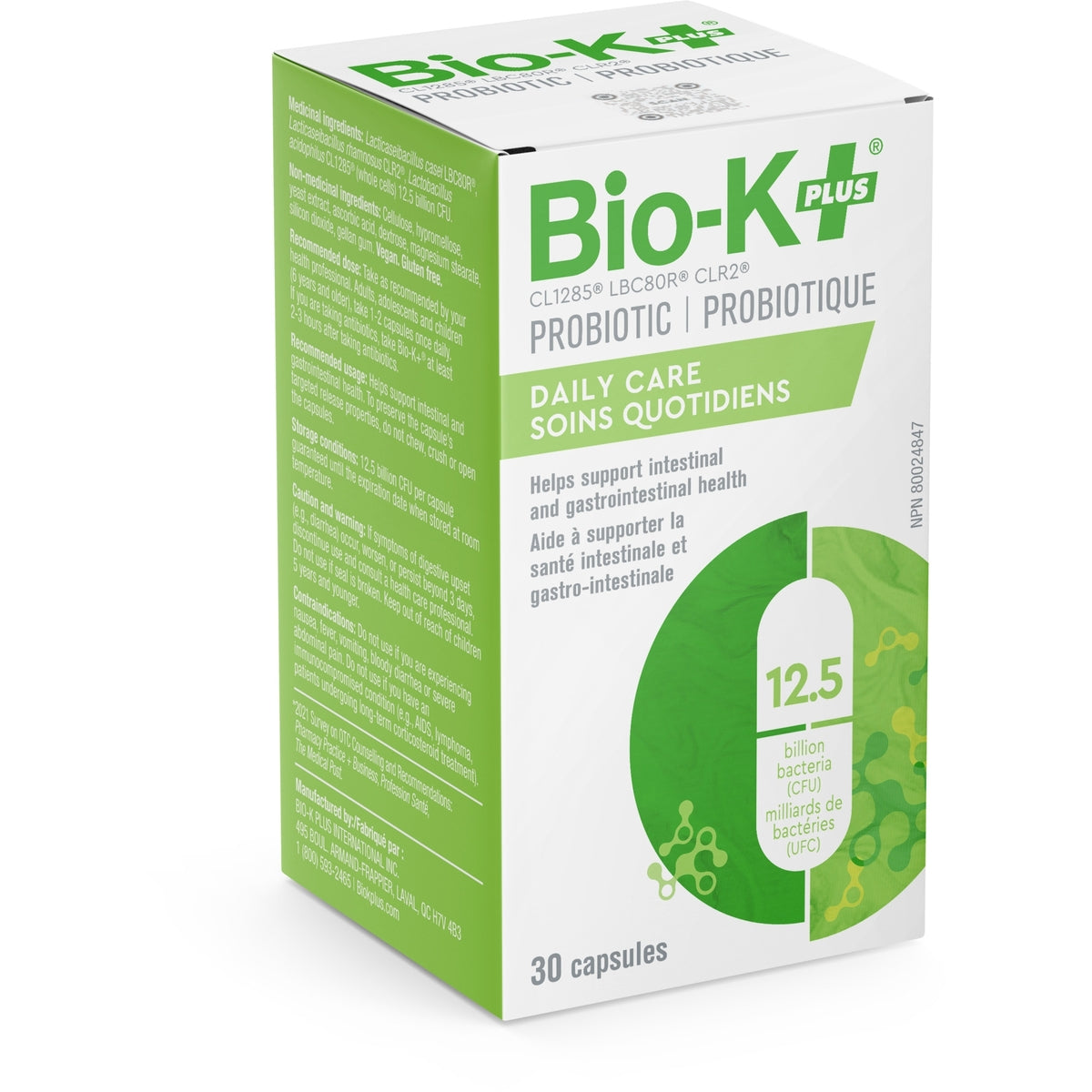 Bio-K - Daily Care - 12.5 Billion- 30  Capsule
