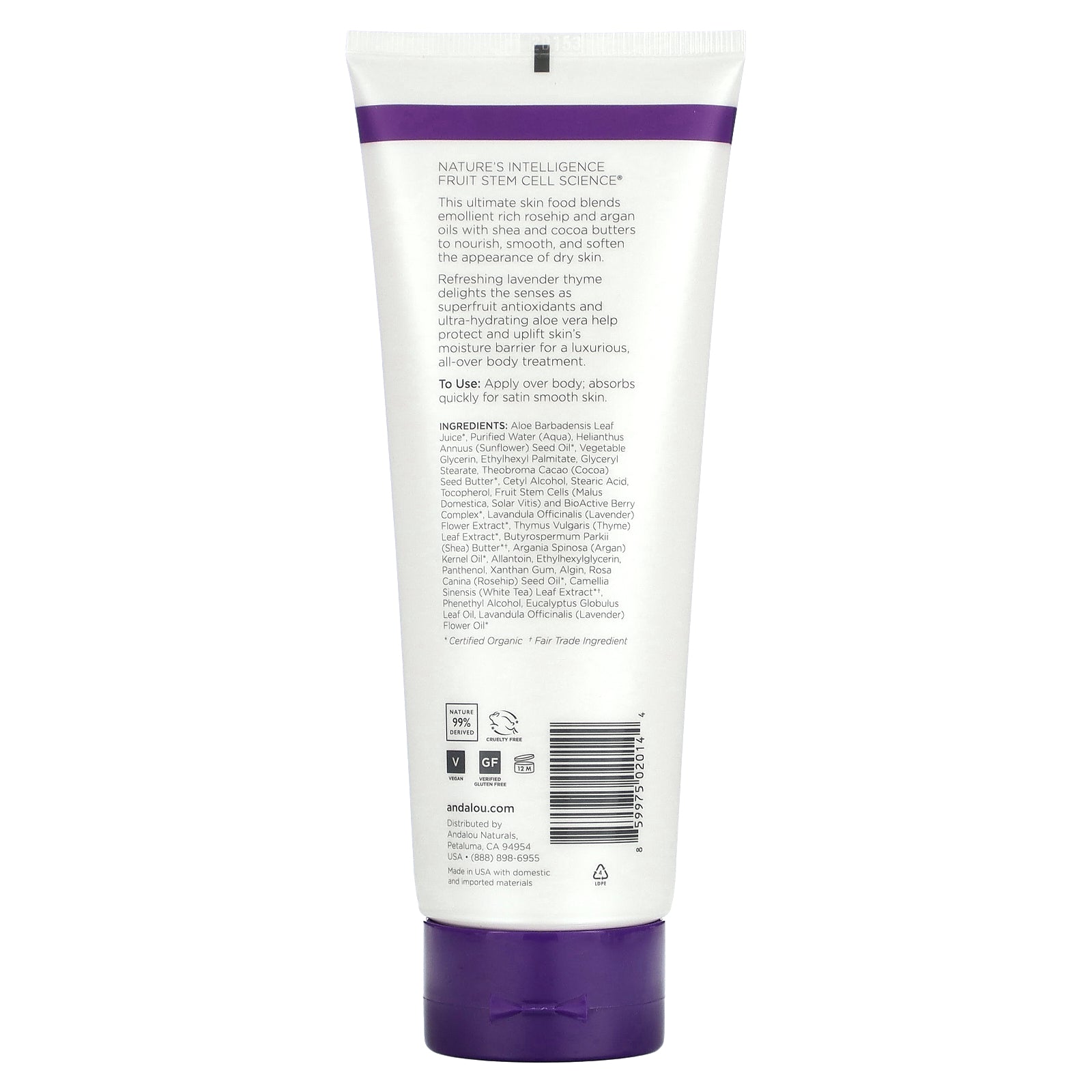 Andalou - Body Lotion - Lavender Thyme - 236ml