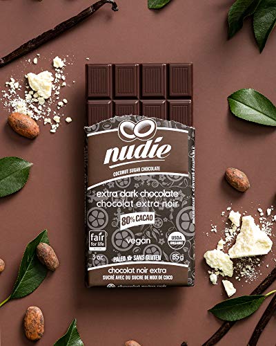 Extra Dark Chocolate Bar - Nudie - With Coconut Suger, 85gm