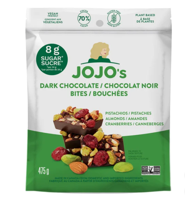 Jojo's Dark Chocolate Bites, 475 g