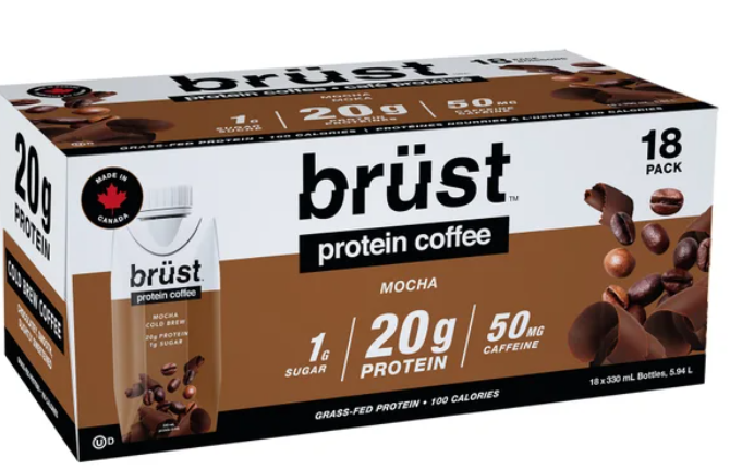 brüst Protein Coffee Mocha, 18 x 330 mL