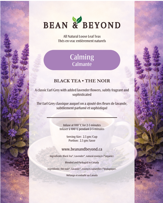 Bean & Beyond - Calming- Natural Loose Leaf Tea - 50 gm