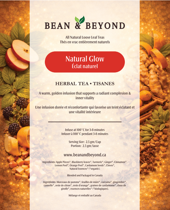 Bean & Beyond - Natural Glow - Natural Loose Leaf Tea - 50gm
