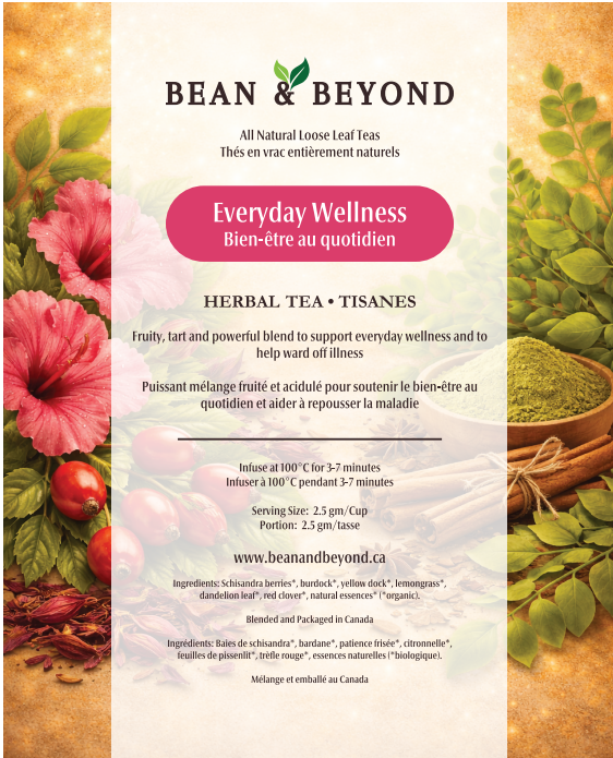 Bean & Beyond - Everyday Wellness - Natural Loose Leaf Tea - 50 gm