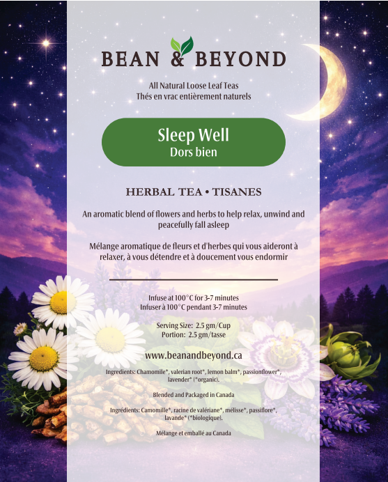 Bean & Beyond - Sleep Well- Natural Loose Leaf Tea- 50gm